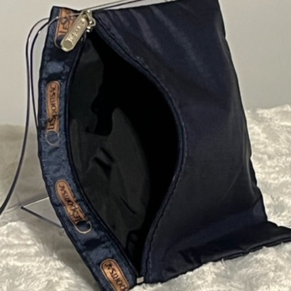Le SPORTSAC Navy Blue Cosmetic Or General Purpose Pouch NWOT - Picture 4 of 6